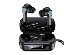 Fones Bluetooth 5.1 Tws Ipx7 Hi-fi Cancelamento Ruído Gêmeos/mono Esportes Preto