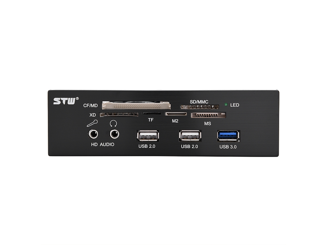 Leitor De Cartão Interno Painel Frontal De Pc Com Painel De Controle Multifuncional Portas Usb 3.0 Usb 2.0 Áudio