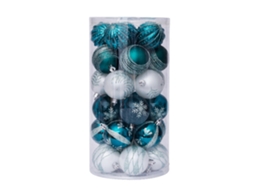 Pingentes Decorativos Pendurados com Tema de Cores Delicadas e Brilhantes para Árvore de Natal de 60 Mm 30 Peças