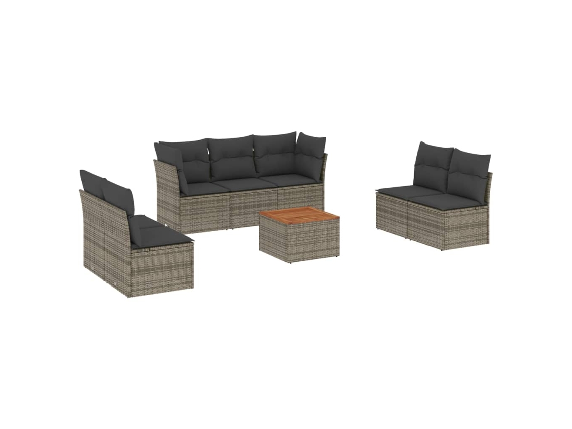 Garden Sofa Set, Garden Sofa Sets Vidaxl Cinzeto Rattan / Vime (n/a)