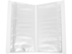 Mikikit Álbum Para Rangement Transparente Em Pp De Cartes Postales Blanc Para Conservar E Proteger Suas