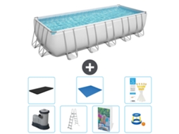 Bestway Piscina Bestway Power Steel Retangular - 640x274x132 Cm - 8-peças S568