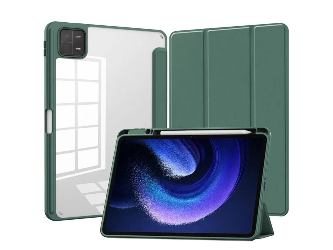 Capa Crystal ANTIIMPACT! Folio Redmi Pad Se 11'' 2023 (Verde)