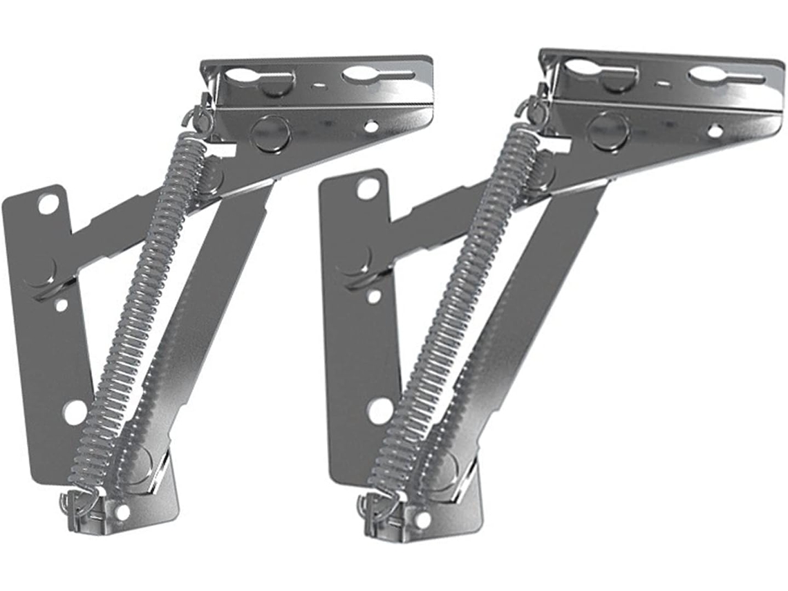2 Peças De Dobradiça Mola Para Suporte Tampa Porta Armário 80 Graus, Dobradiça Triangular Resistente Para Móveis De