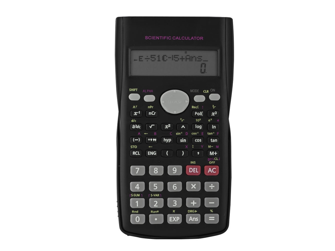 Calculadora Científica Portátil Com Funções Para Estudantes, Com Display Led Multifuncional