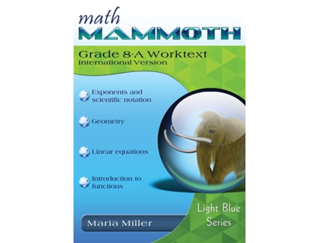 Livro Math Mammoth Grade 8-A Worktext, International Version de Maria Miller (Inglês)