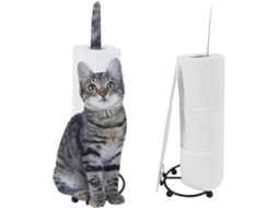 Suporte Para Toalhas Gowenic Em Formato De Gato Bancada Cozinha, Suporte De Metal Para Papel Higiênico Com Sensor Duplo