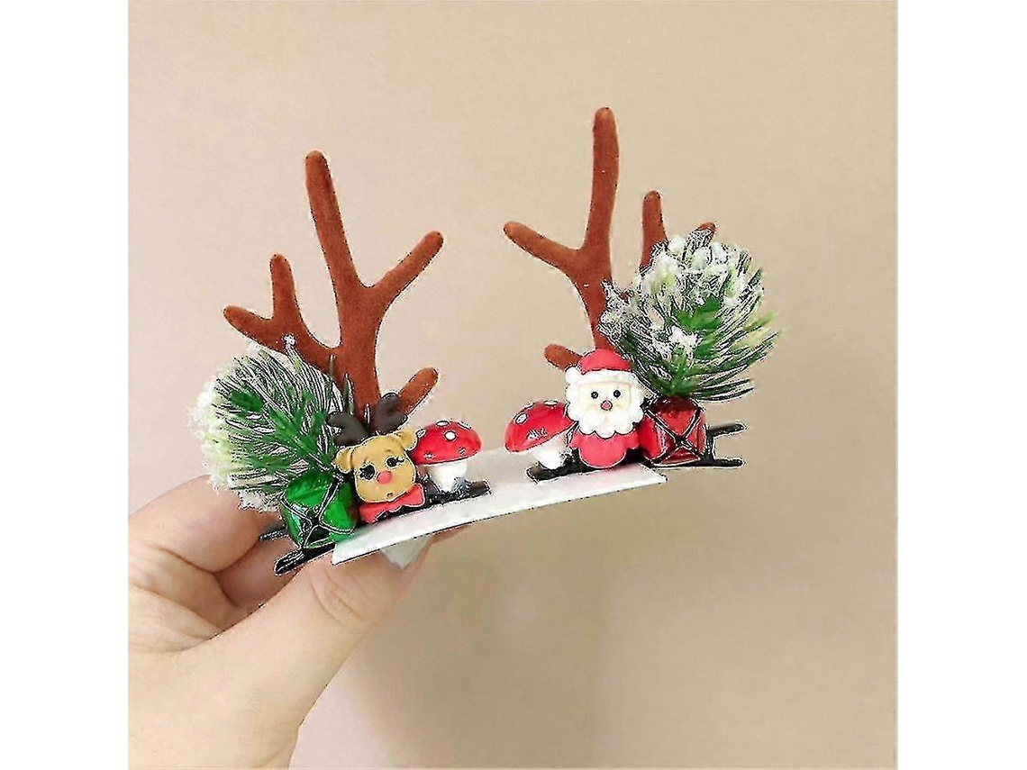 Faixa De Cabelo De Natal Com Pelos, 1 Unidade
