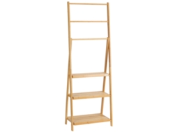 Toalheiro de Pé Bambu Cor Cor de Madeira Natural 53x30,5x152cm Kleankin