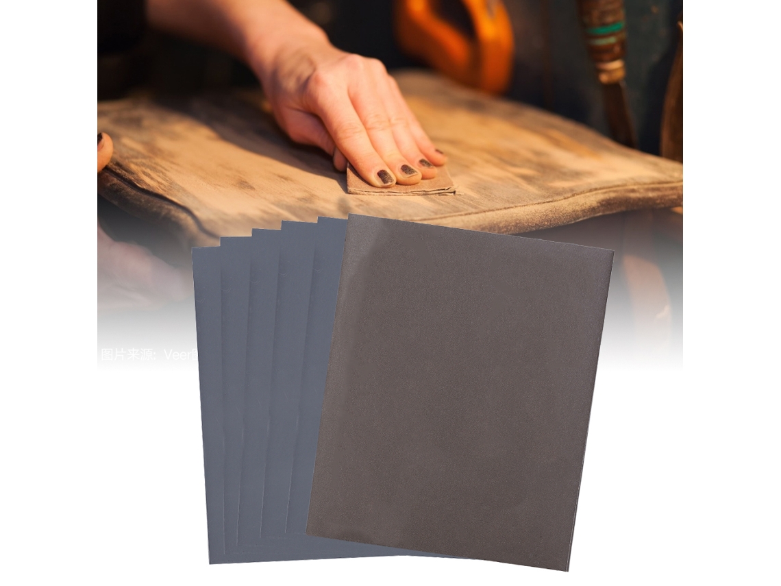 100 Folhas De Lixa Abrasiva Impermeável Marrom P2500 Grit Para Uso Úmido E Seco