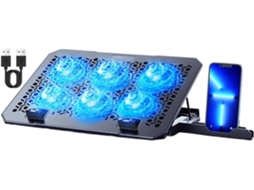 Suporte De Mesa Ajustável Com Cooler Para Laptop.