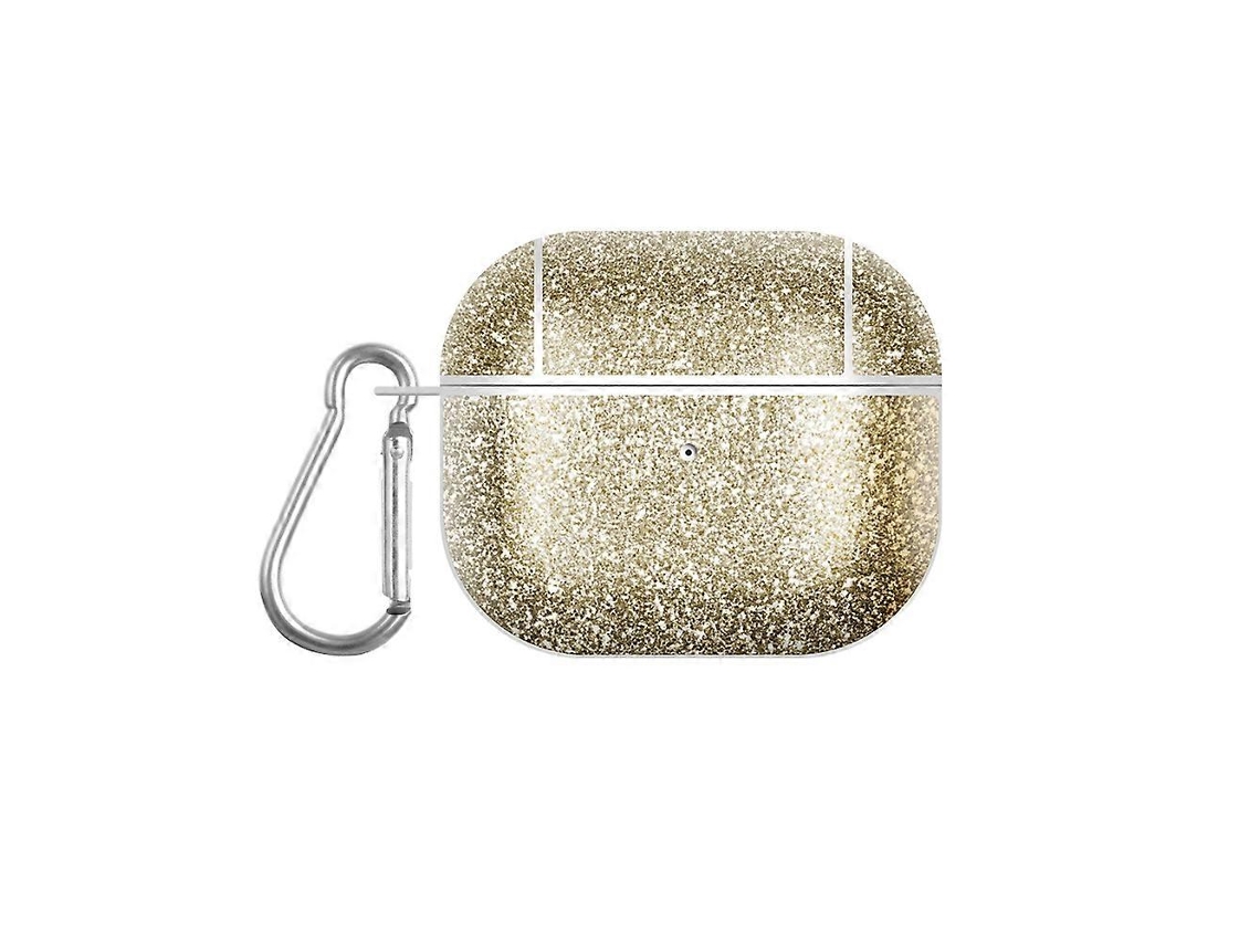 Camada para fone de ouvido Tws em policarbonato com textura Pele e Glitter. GIECY