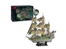 Puzzle 3D TOYTOWN Modelo De Navio Pirata - Led Holandês Voador (360 Peças)