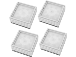 Holibanna Conjunto De 4-almofadas Antiderrapantes Para Lavadora, Com Altura Elevada E Amortecimento De Vibração, Para