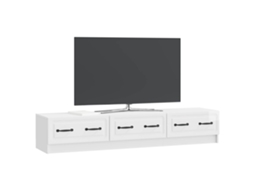 Gabinete para Tv com Gaveta Branco Brilhante 147x34,5x27 Cm MAISON EXCLUSIVE