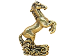 Estátua Chinesa Cavalo Lembrança Tradicional Prosperidade Lunar Chinês 2026 Quarto Jantar Cabeceira Ano - GOKOCO