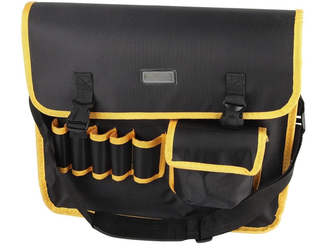 Bolsa para ferramentas de eletricista, bolsa de armazenamento em lona resistente com grande capacidade para organização.