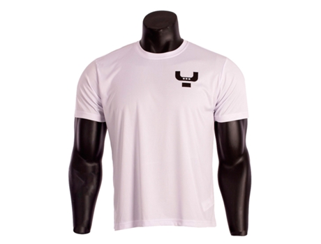 Camiseta híbrida unissex de manga curta, cinza