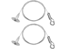 Sistema Para Pendurar Quadros Conjunto De 10 Ganchos Parede Ajustáveis Com Fio Aço Inoxidável 1, 5mm 1, 5mm 3m