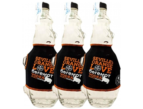 Vodca Beremot Seville Orange 70 cl (Caixa de 3 unidades)