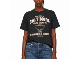 Rockinstone Silence Of The Lambs Movie Silence Baltimore State Heather Black Adult T-shirt Size:s