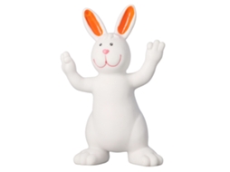 Mali adorno de Coelho Branco Fofo Macio Simulação Decorativo Sculpture para Escritório