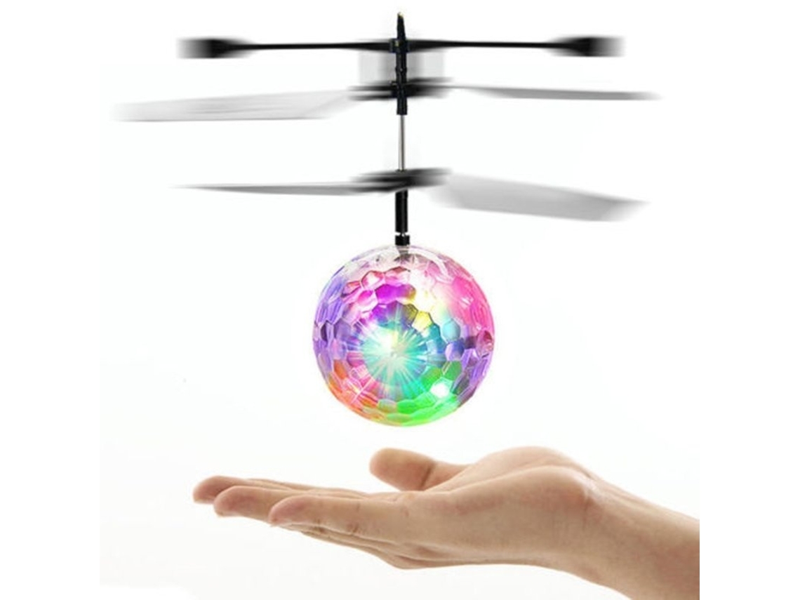 Mali bola Voadora Eléctrica Luminosa com Led Sensor Infantil Helicóptero Brinquedo Presente