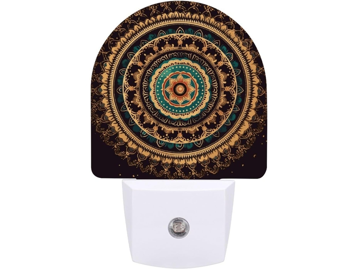Luminária De Parede Com Design Mandala E Sensor Led Light Quarto, Banheiro, Corredor, Mesa De Cabeceira, Adequada