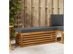 Vidaxl Banco De Banquinho Natural E Antracite 115 X 43 X 37 Cm