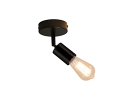 Nettlife Spot E27 Candeeiro De Parede Vintage Preto Candeeiro De Cozinha Giratório 350° Para Sala De Estar, Quarto Máx. 40 W
