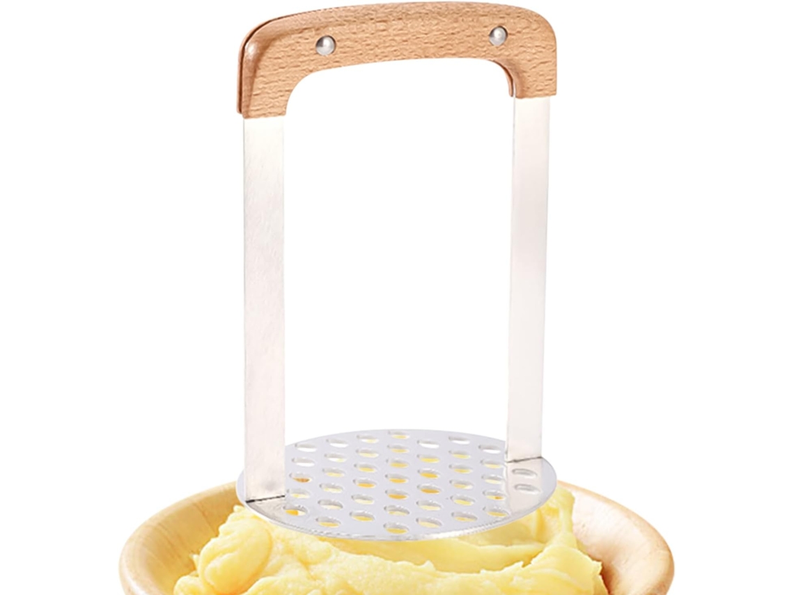 Amassador De Batatas Aço Inoxidável 11 Cm, Utensílio Cozinha