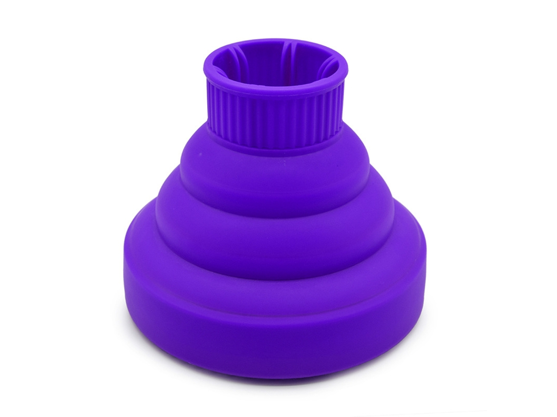 2026 difusor para Secador de Pelo de Silicona Ligero Plegable Portátil para Cabelo Cacheado Casa Salão Roxo