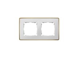 Moldura 2 Elementos Base Ouro Branco Simon 82 Detail 8201620 245