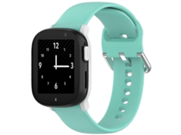 Pulseira De Silicone Prateada Com Fivela Para Relógio Infantil Xplora X6 Play, Cor Sólida, Fácil Limpar E Manter (t Amanhos 25-26).
