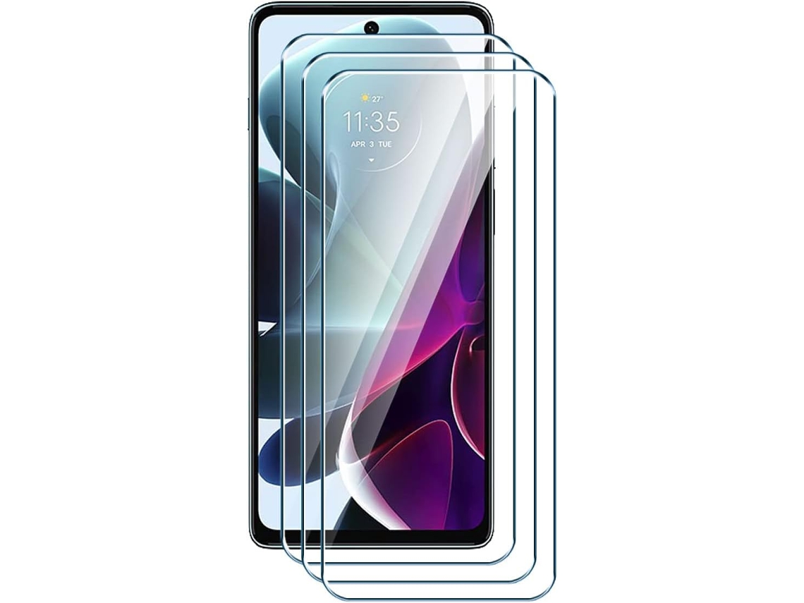 Conjunto de Películas de Ecrã Ultra Hd Membrana Proteção Protetora para Motorola Moto Edge S30 HONGWE. Vidro Temperado Transparente (3un)