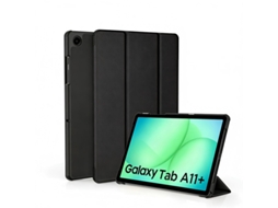 Capa Para Samsung Galaxy Tab A11+ Plus/a9+ 11 Polegadas (2025), Capa Protetora Delgada De Pu Com Função De Suporte E Auto Sleep/wake, Preto