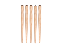 5 Peças De Portaminas Para Caneta De Imersão De Sândalo Premium Confortável E Durável Para Quadrinhos E Caligrafia Cor Burlywood