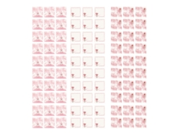 Bloques de Notas Adhesivas com Padrão Floral e Papel Colorido para Escritório e Registro Reaplicáveis