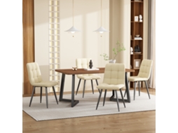 Mesa Retangular 117x68 Cm com Acabamento Amadeirado LAMAISON