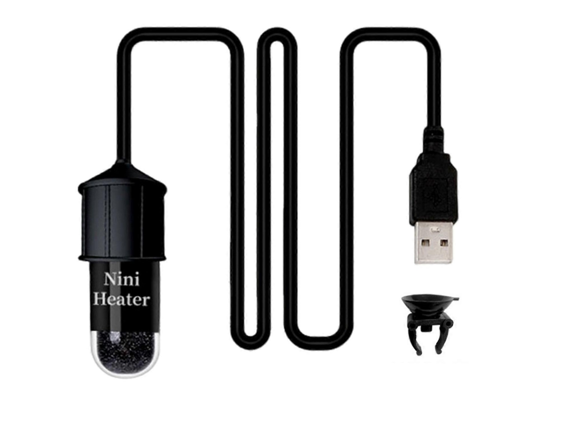 Conjunto de Aquecedor USB para Aquário GOKOCO mini com ventosa