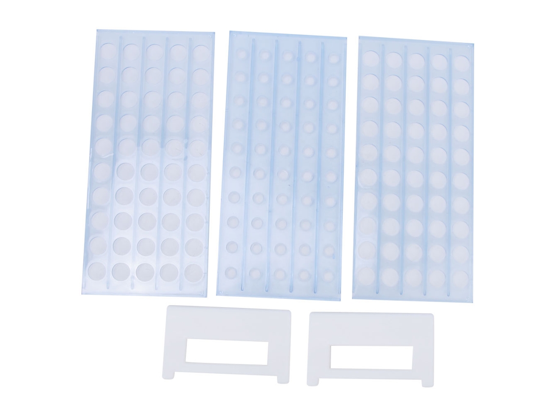 Suporte para Tubos de Ensaio YURU, 3 Camadas, 50 Buracos, Removível, Rack para Laboratório S/MARCA