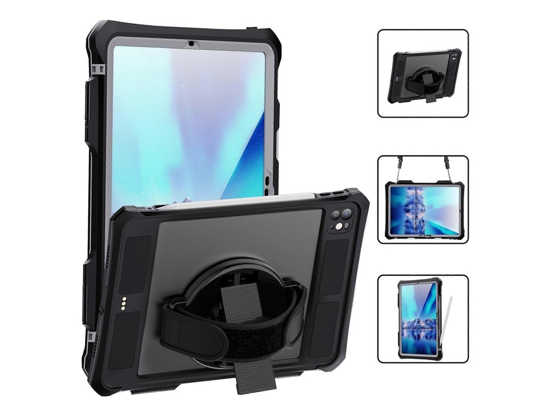 Capa à prova d'água Shellbox para iPad Pro 11, capa à prova d'água IP68 à prova de choque para tablet Hengrongshen (2024)