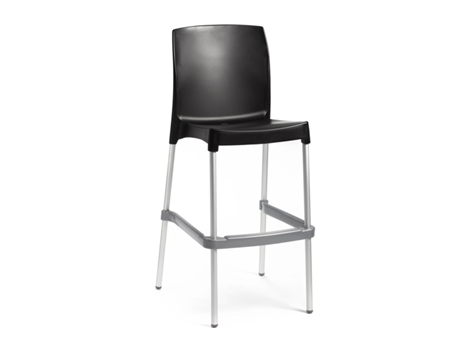 Conjunto 4 Bancos Altos Bona Preto Tensai Furniture