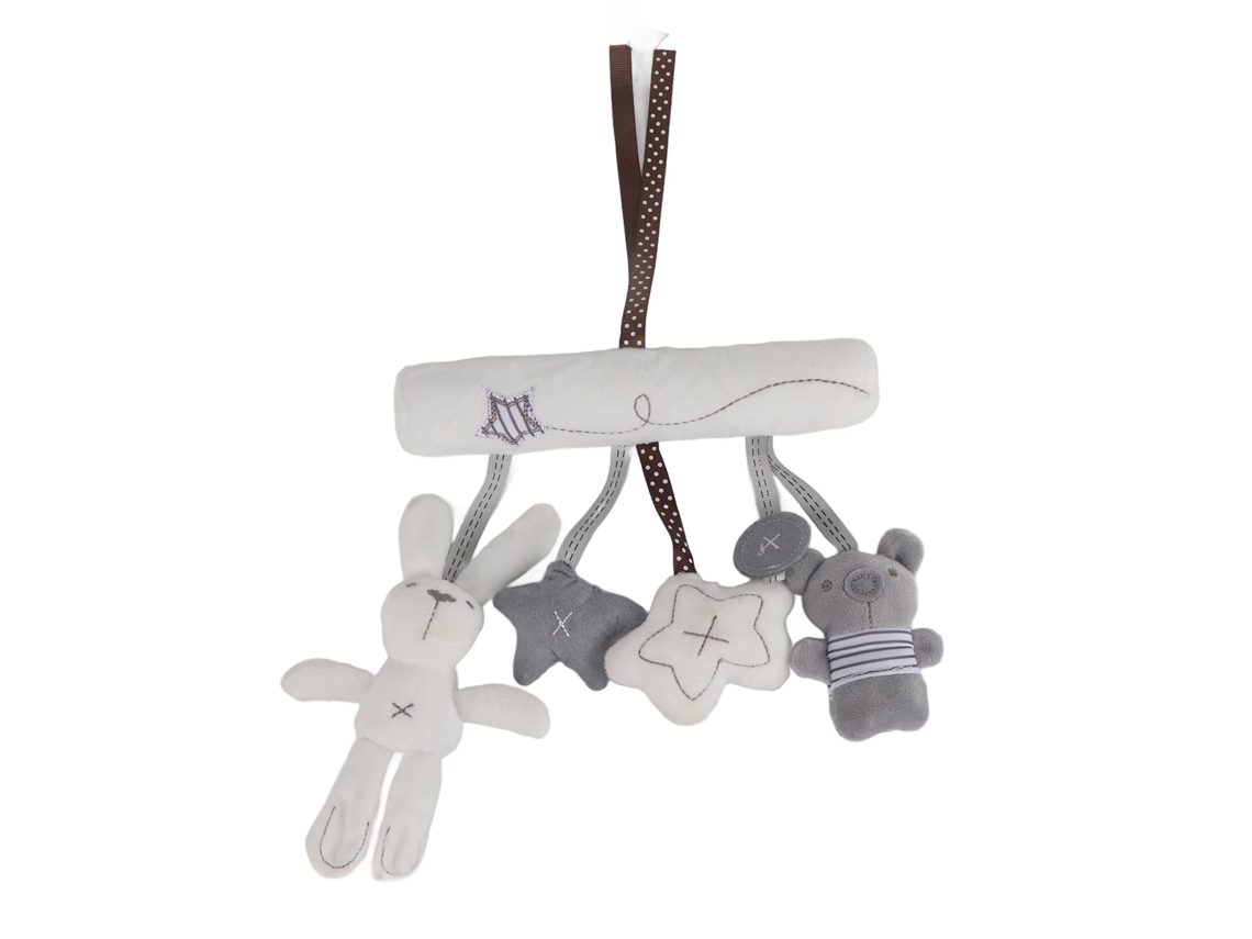 Primerox brinquedo de Pelúcia para Bebê com Som Musical para Berço Carrinho de Bebê e Assento de Carro