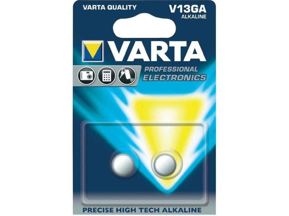 Blister Com 2 Pilhas Botões Alcalinas Electronics V13ga Varta (lr44)