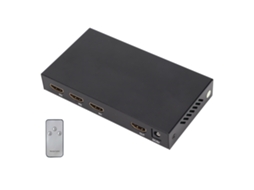 Comutador HDMI 3 Entradas 1 Saída 4K 3D Splitter com Controle Remoto para PS3, Laptop | S/MARCA