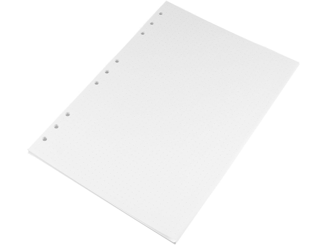Pacote Com 2 Cadernos De Espiral Com 90 Folhas De Papel Quadriculado B5 Com 9 Furos, Brancas, Para Escrita Gokoco