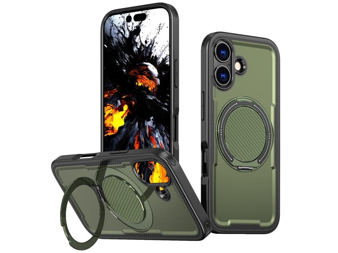 Capa Para Iphone 17 Com Suporte Giratório De 360 ​​graus E Magsafe.