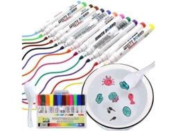 Conjunto De 12 Desenhos Mágicos Flutuantes Coloridos, Caneta Mágica De