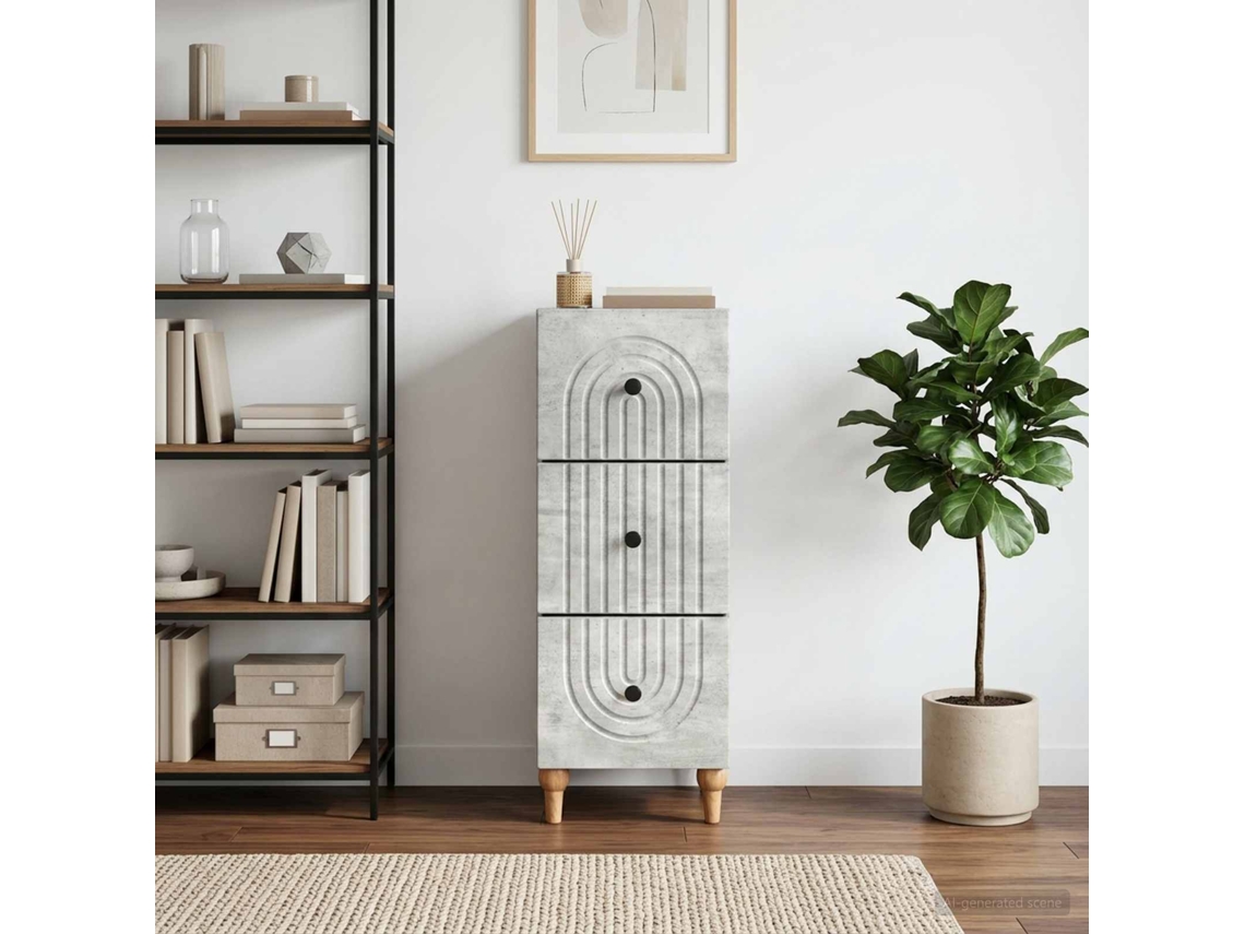 Vidaxl Gabinete De Gavetas 33 X 34,5 X 90 Cm Derivados De Madeira